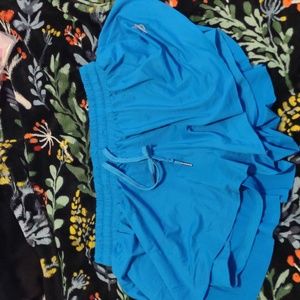 Blue athletic short / skirt